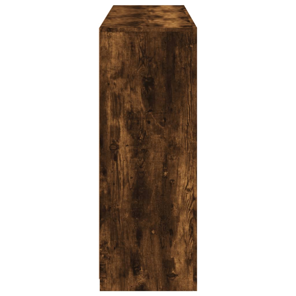 Sideboards with LED Lights 3 pcs Smoked Oak Engineered Wood